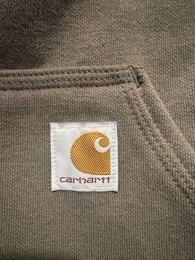 Carhartt Olive Green Hoodie Mens M Rain Defender Loose Fit
Size XL